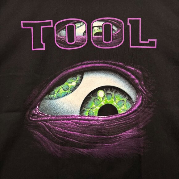 Tool Aenima CD Back Cover Eye Progressive Metal Band Tee L - Picture 2 of 4